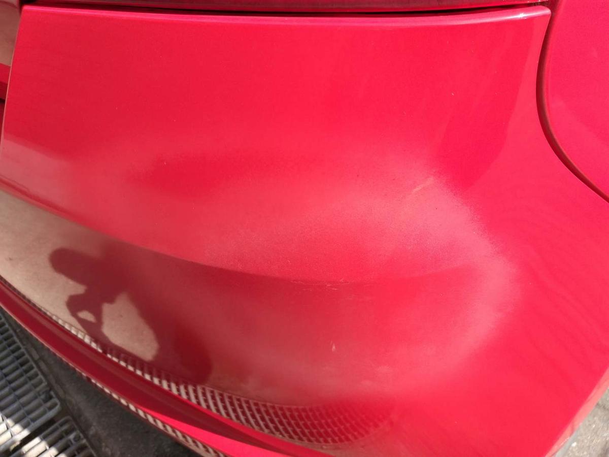 Suzuki 4 EZ MZ original Stoßstange Stossfänger hinten Rot Bj.2007